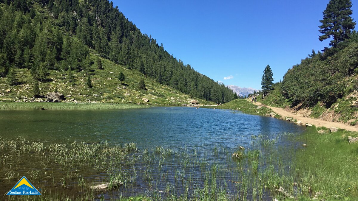 Der Urgsee ist ein Natursee im Familien Gebiet Serfaus Fiss Ladis in Tirol | © Serfaus-Fiss-Ladis