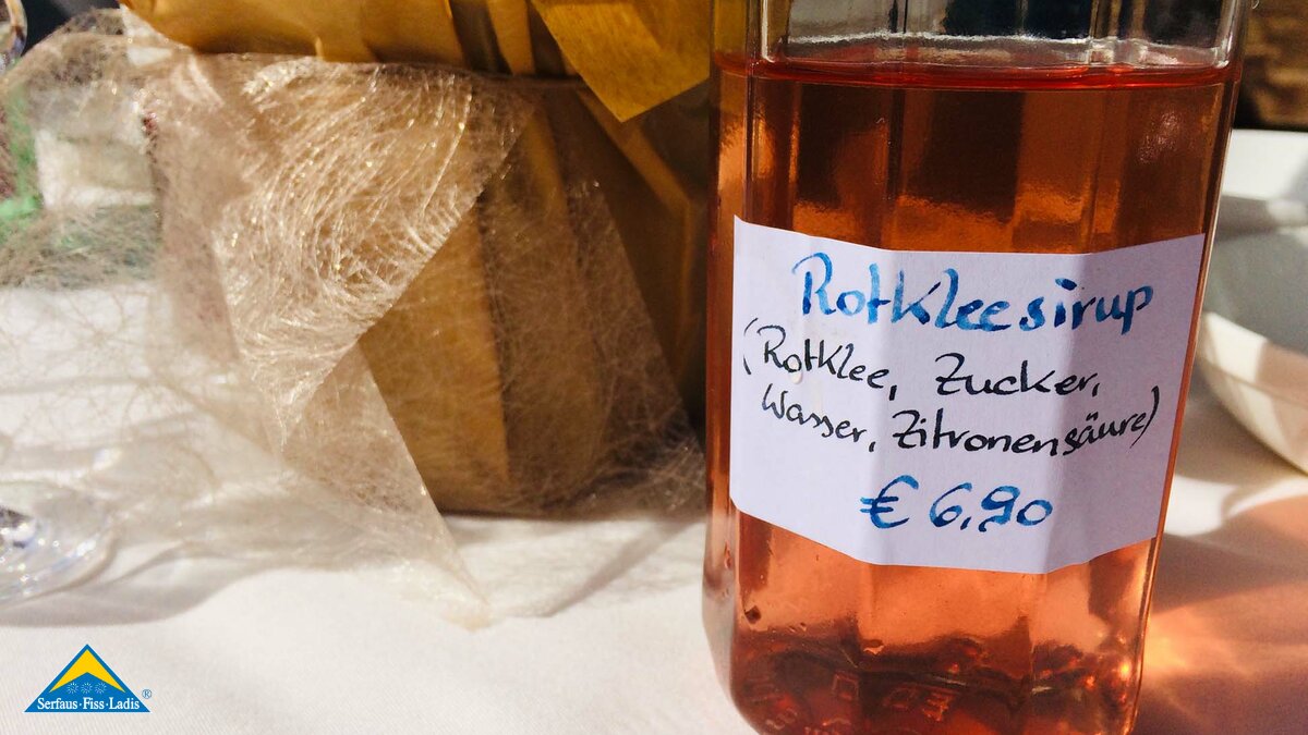 Der selbstgemachte Rotkleesirup aus Serfaus Fiss Ladis in Österreich | © Serfaus-Fiss-Ladis