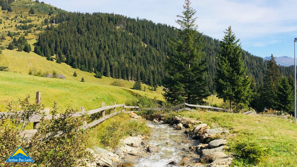Bachverlauf entlang des Komperdell in Serfaus in Tirol | © Serfaus-Fiss-Ladis