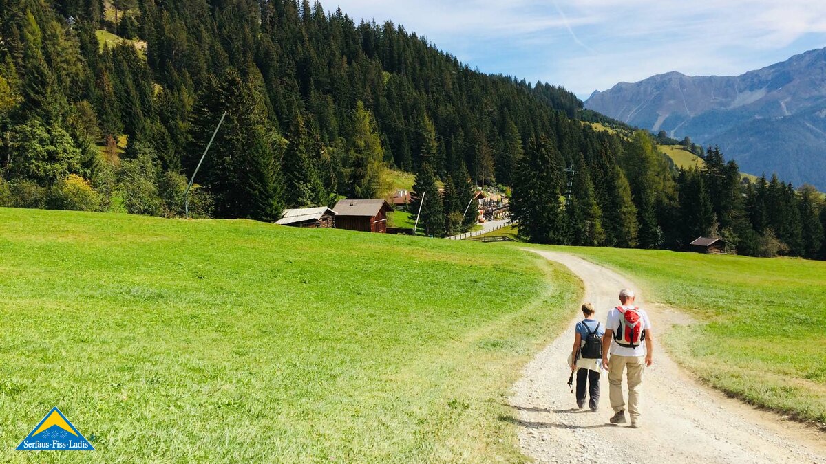 Die Schmankerl-Wanderung zum Restaurant Leithe Wirt mit Küchenchef Mike in Serfaus Fiss Ladis in TIrol | © Serfaus-Fiss-Ladis