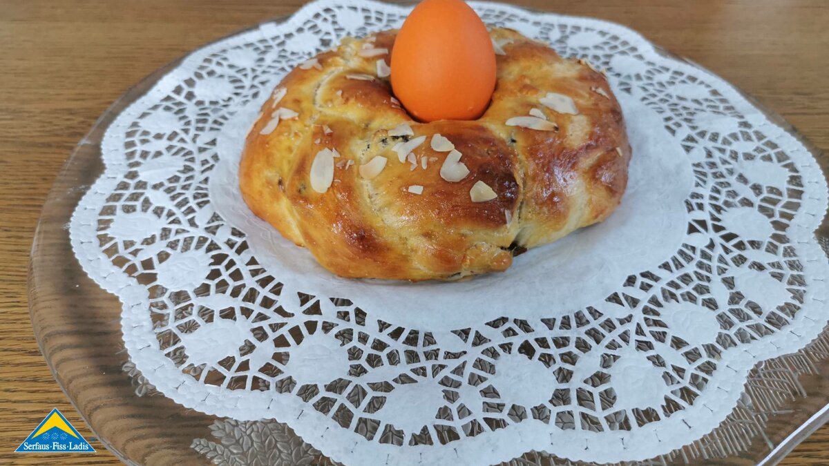 Der Osterkranz ist eine süße Spezialität die es zu Ostern gibt. Hier ein Rezept-Tipp aus Serfaus-Fiss-Ladis in Tirol | © Serfaus-Fiss-Ladis
