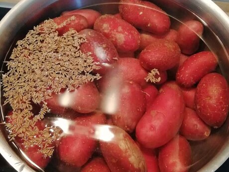 Frühlingsgröstl mit Lachs und Limonisauce von Küchenchef Mike vom Restaurant Leithe Wirt aus Serfaus-Fiss-Ladis in Tirol Österreich | © Serfaus-Fiss-Ladis