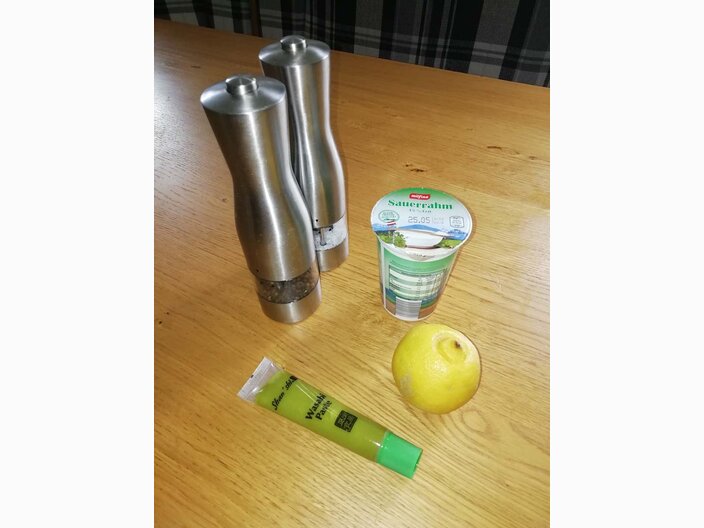 Frühlingsgröstl mit Lachs und Limonisauce von Küchenchef Mike aus Serfaus-Fiss-Ladis in Tirol Österreich | © Serfaus-Fiss-Ladis