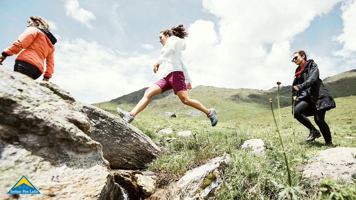 Der Quellenweg ist ein Themenweg in der Familienferienregion Serfaus-Fiss-Ladis in den österreichischen Alpen | © christianwaldegger.com