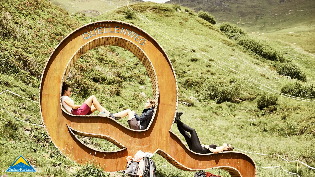 Fotospot auf dem Quellenweg in der Familienregion Serfaus-Fiss-Ladis in Tirol | © christianwaldegger.com