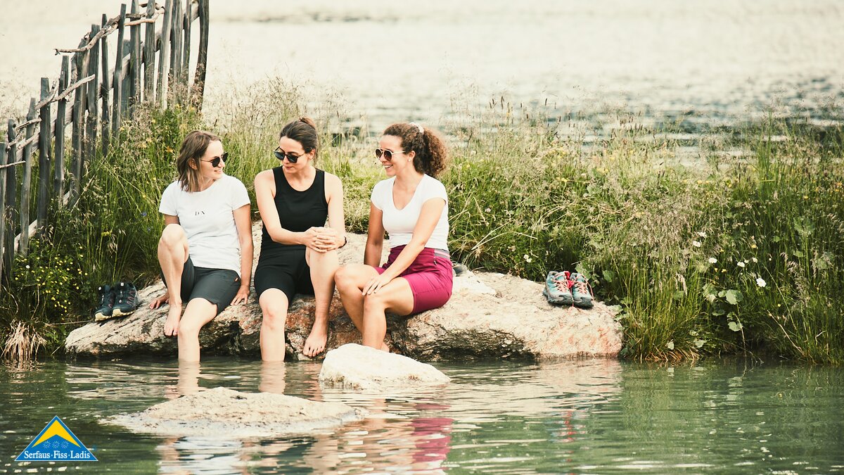 Badesee beim Erlebnispark Hög in der Familieregion Serfaus-Fiss-Ladis in Tirol | © christianwaldegger.com