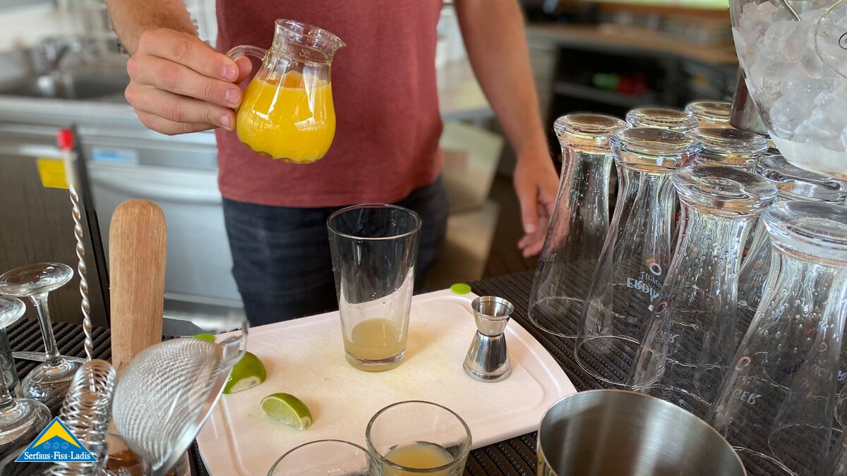 Fruchtiges Sommergetränk aus der Familienregion Serfaus-Fiss-Ladis | © Serfaus-Fiss-Ladis