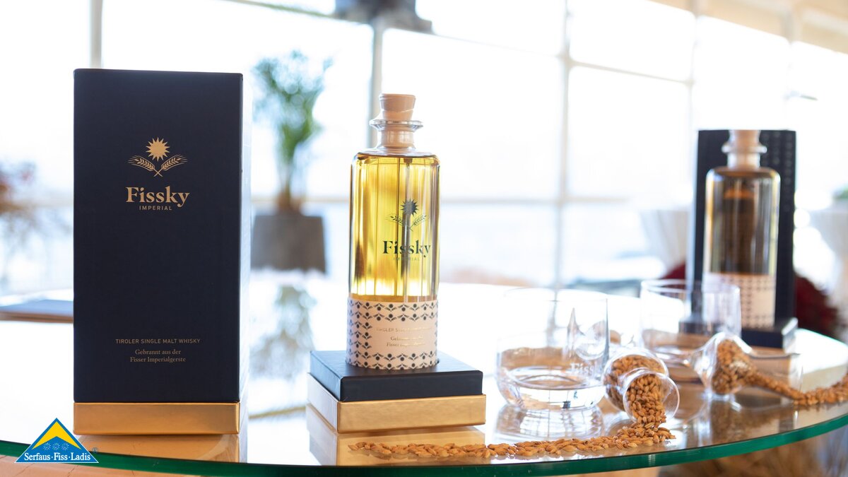 Der Fissky ist ein Whiskey aus der Fisser Imperial Gerste aus der familienfreundlichen Urlaubsregion Serfaus-Fiss-Ladis in Tirol  | © Andreas Kirschner
