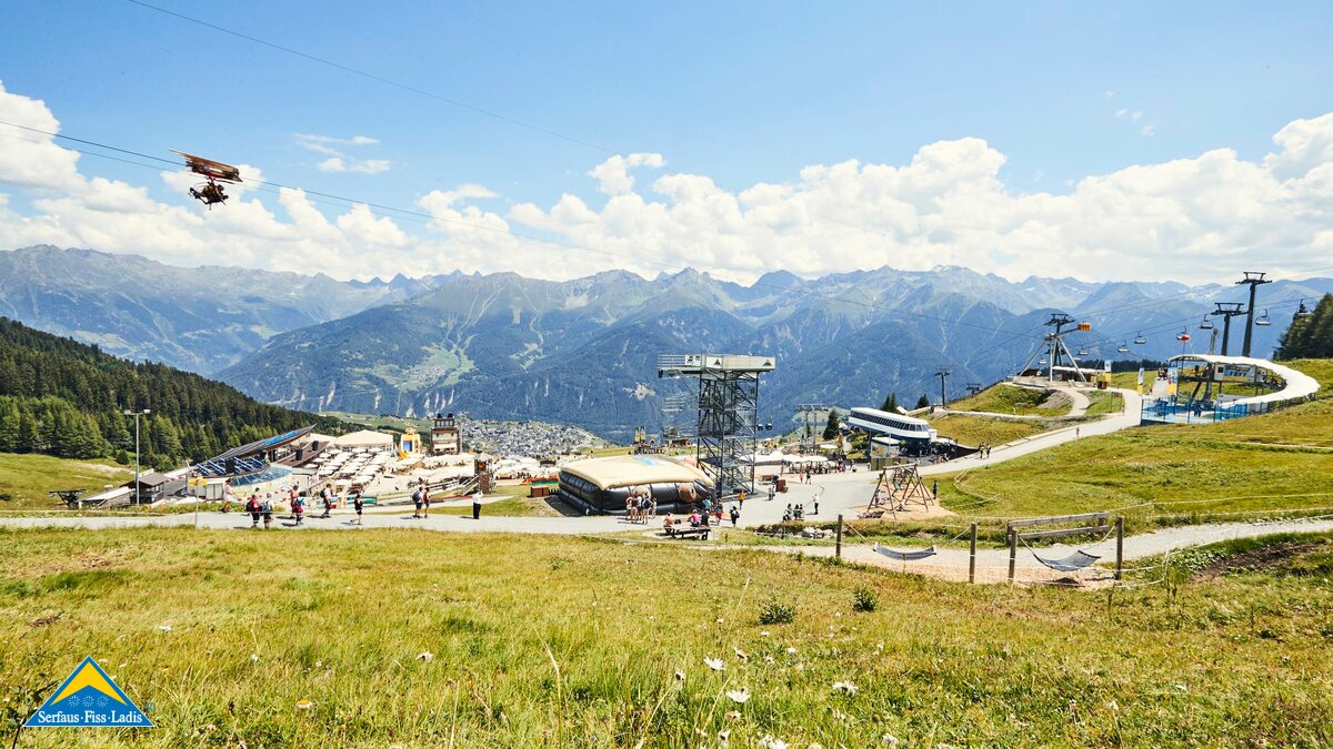 Erlebnispark Sommer-Funpark Fiss in der familienfreundlichen Urlaubsregion Serfaus-Fiss-Ladis in Tirol | © christianwaldegger.com