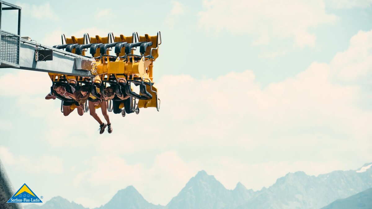 Skyswing, Fisser Flieger oder Fisser Flitzer im Sommer Fun Park Fiss in der Familienregion Serfaus-Fiss-Ladis in Tirol | © christianwaldegger.com