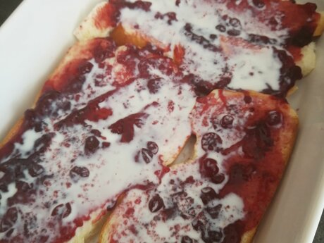 Rezept Serfaus-Fiss-Ladis schneller Tiroler Auflauf mit Topfen, Eier, Brot und Marmelade | © Serfaus-Fiss-Ladis