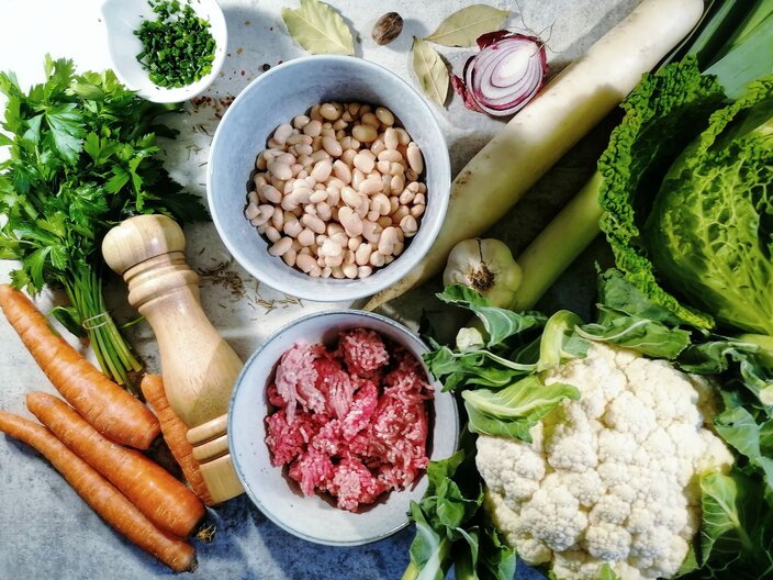 Zutaten Eintopf schnell und einfach Rezepttipp im Blog Serfaus-Fiss-Ladis | © Serfaus-Fiss-Ladis