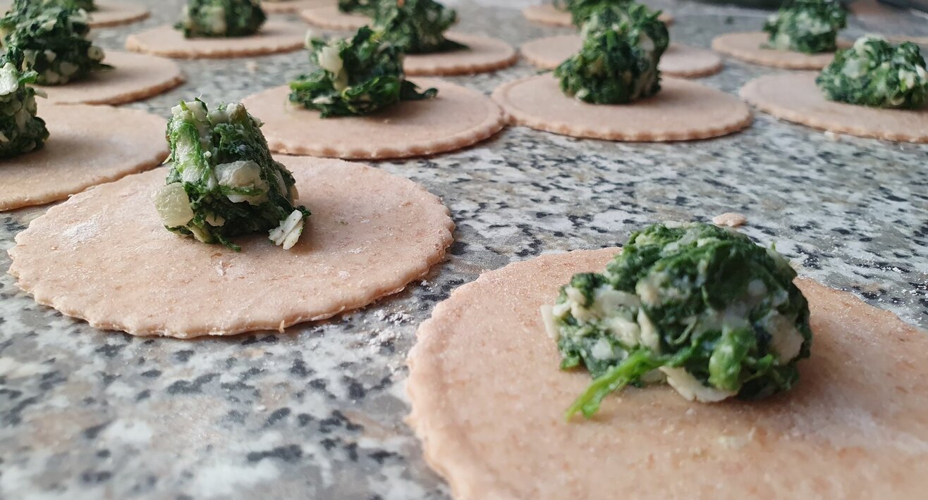 Rezepttipp Familienregion Serfaus-Fiss-Ladis Kulinarik Urlaub Schlutzkrapfen Küchenchef Matthias Müller Sportalm Bergrestaurant | © Serfaus-Fiss-Ladis Marketing GmbH