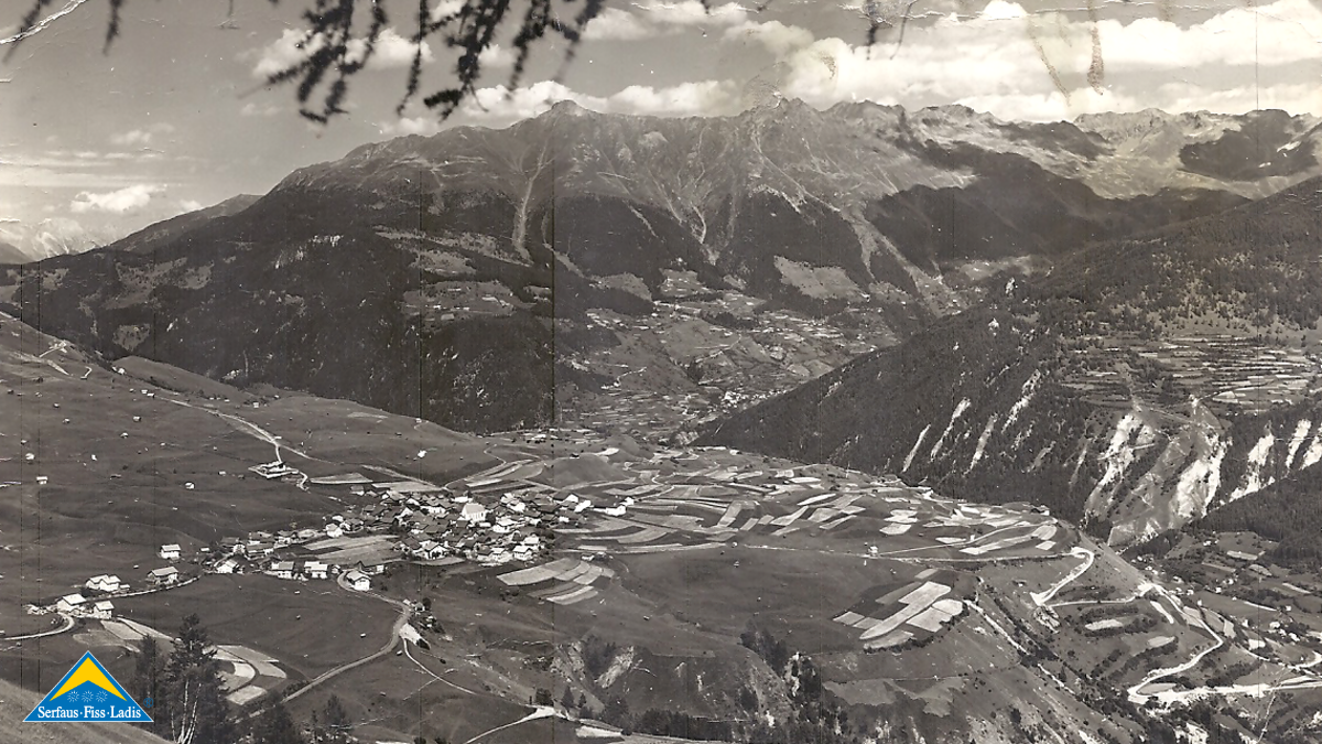 Alte Postkarte Fiss Landwirtschaft Familienregion Serfaus-Fiss-Ladis | © Gemeindearchiv Fiss