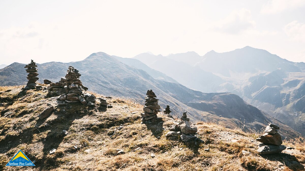 Bergkulisse in Serfaus-Fiss-Ladis in Tirol Ausblick vom Zwölferkopf | © Fisser Bergbahnen GmbH | christianwaldegger.com