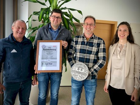 Auszeichnnung Serfaus-Fiss-Ladis Gütesiegel Bewusst Tirol Serfauser Seilbahn Komperdell Agrargemeinschaft Tirol | © Seilbahn Komperdell GmbH