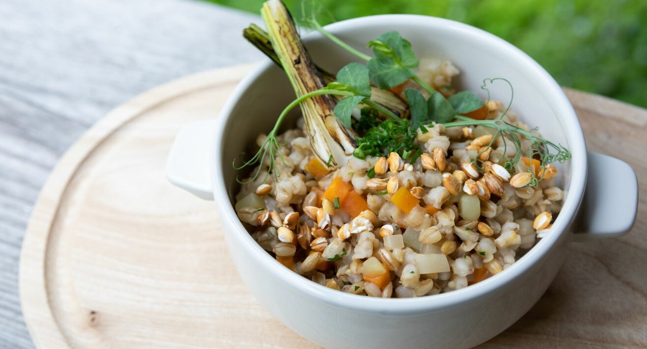 Eintopf mit der Fisser Imperial Gerste Rezepte Familienreigon Serfaus-Fiss-Ladis in Tirol | © Serfaus-Fiss-Ladis Marketing GmbH | Andreas Kirschner