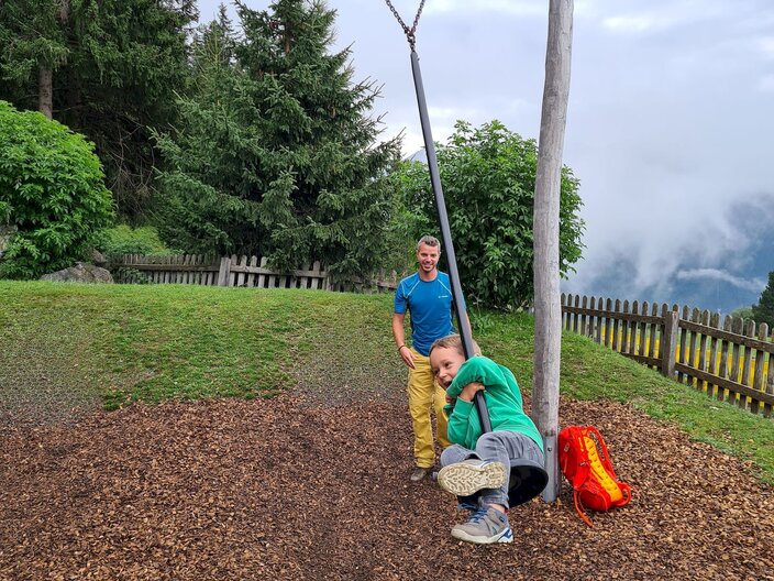 Kinderspielplatz am Berg Leithe Wirt Sommer in Serfaus-Fiss-Ladis in Tirol | © Sefaus-Fiss-Ladis Marketing GmbH