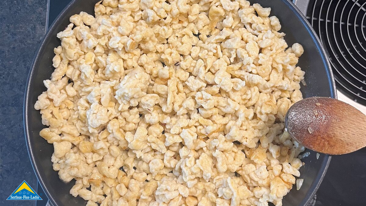 Käsespätzle aus Serfaus-Fiss-Ladis Tirol Österreich | © Serfaus-Fiss-Ladis Marketing GmbH