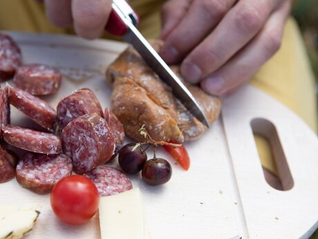 Marend am Berg aufschneiden Wandern in den Bergen von Serfaus-Fiss-Ladis in Tirol | © Serfaus-Fiss-Ladis Marketing GmbH | Andreas Kirschner