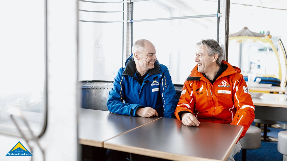 Alte Gondel der Komperdellbahn im Kinderrestaurant Starrest in der Familienregion Serfaus-Fiss-Ladis in Tirol | © Serfaus-Fiss-Ladis Marketing GmbH | Rene Raggl