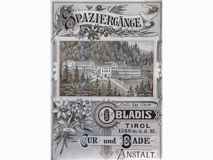 In der einstigen Kur- und Badeanstalt in Obladis in der heutigen familienfreundlichen Urlaubsregion Serfaus-Fiss-Ladis in Tirol verbrachten zahlreiche Gäste aus aller Welt die Sommerfrische. | © Burgl Kirschner