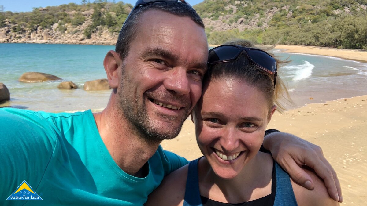 Blogartikel Serfaus-Fiss-Ladis Arnold Mangott mit Frau Jess in Australien | © Arnold Mangott