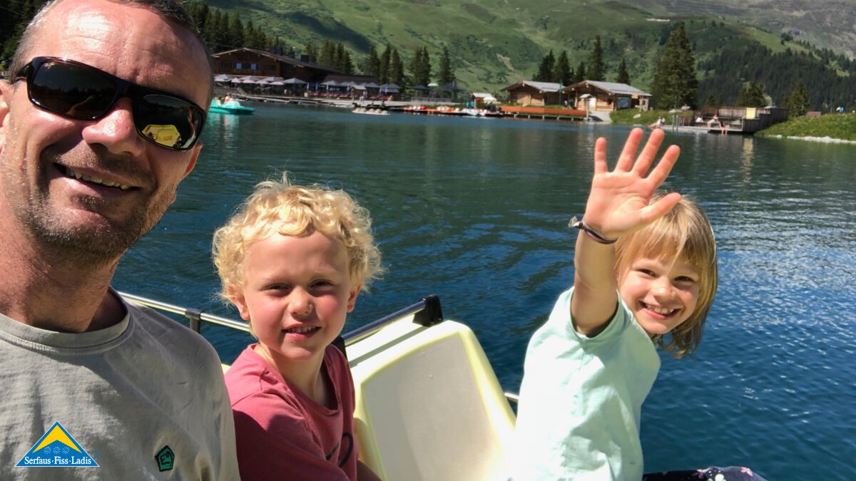 Högsee in der Familienregion Serfaus-Fiss-Ladis in Tirol Tretbootverleih | © Serfaus-Fiss-Ladis