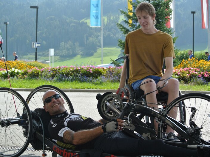 Wohltätige Radrennen Spenden sammeln für Querschnittsgelähmte Verein Sport's Life Wolfgang Timischl | © Wolfgang Timischl