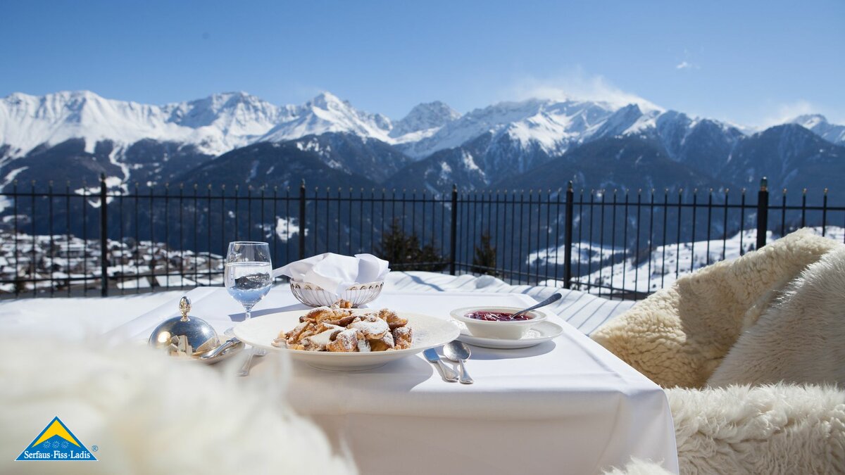 Restaurant im Schlosshotel Fiss in der Familienregion Serfaus-Fiss-Ladis in Tirol | © Schlosshotel Fiss | Bureau Rabensteiner