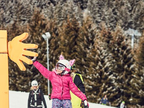 Lustige einfache Skipisten für Kinder in der Familienregion Serfaus-Fiss-Ladis in Tirol | © Serfaus-Fiss-Ladis Marketing GmbH | christianwaldegger.com