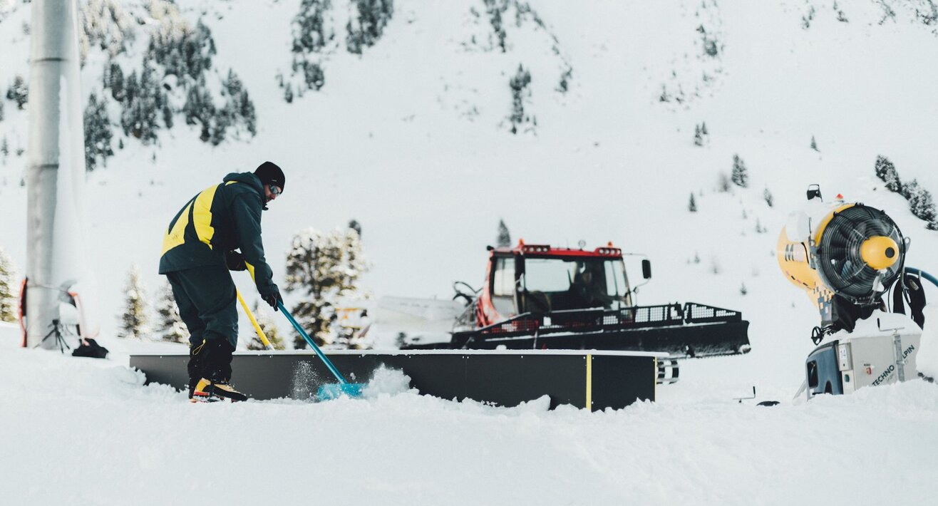 Snowparks bauen Goffi Gram Blogbeitrag Familienregion Serfaus-Fiss-Ladis in Tirol | © Goffi Gram