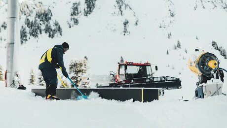Snowparks bauen Goffi Gram Blogbeitrag Familienregion Serfaus-Fiss-Ladis in Tirol | © Goffi Gram