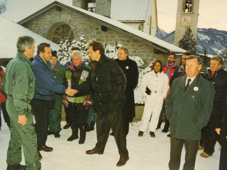 Einweihung neuer Sessellift Zusammenschluss Skigebiete Fiss-Ladis und Serfaus | © Serfaus-Fiss-Ladis Marketing GmbH