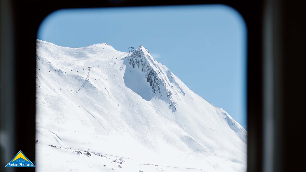 Im Masner Express kann man eine grandiose Aussicht genießen - so wie hier auf den Pezid | © Serfaus-Fiss-Ladis Marketing GmbH | Rene Raggl