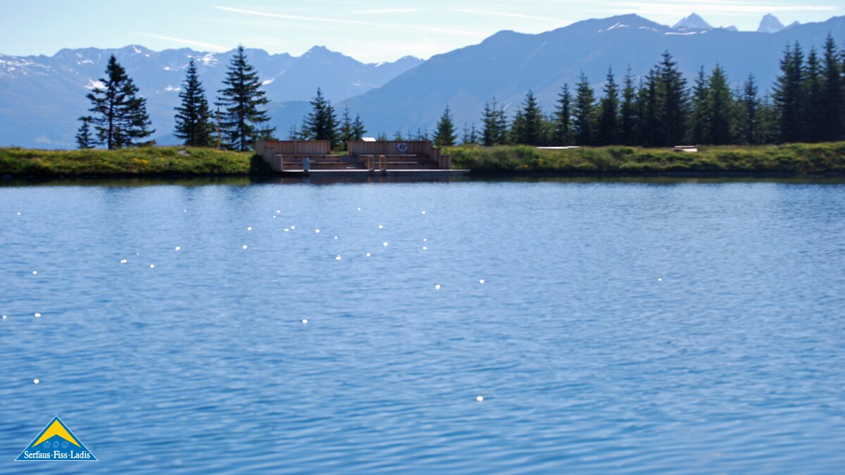 Traumhafter Blick auf den Högsee in Serfaus in Tirol | © Serfaus Fiss Ladis