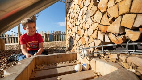 Der Kugelturm im Murmliwasser in Serfaus ist ein echtes Highlight | © Andreas Kirschner