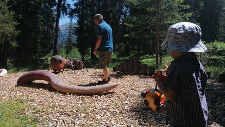 Im Wodebad in Ladis in Tirol trifft man auf tierische Freunde | © Serfaus-Fiss-Ladis