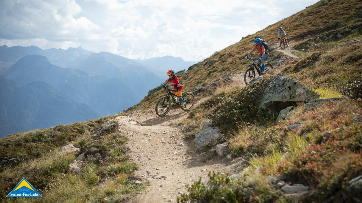 Mittelschwerer Frommestrails in der Familienregion Serfaus-Fiss-Ladis | © Hannes Preschern