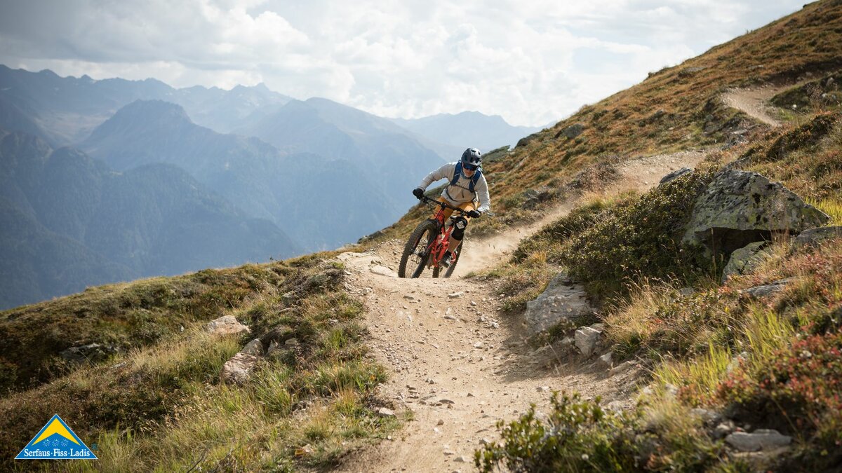 Frommestrail mittelschwerer Singletrail in Fiss Serfaus Ladis Österreich Tirol | © Hannes Preschern