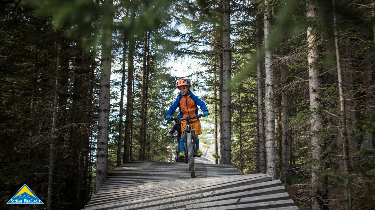 Trails für Einsteiger im Bikepark Serfaus-Fiss-Ladis | © Hannes Preschern