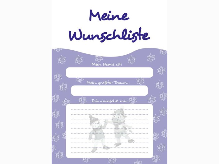 Wunschliste Weihnachten herunterladen Maskottchen Serfaus-Fiss-Ladis | © Serfaus-Fiss-Ladis Marketing GmbH