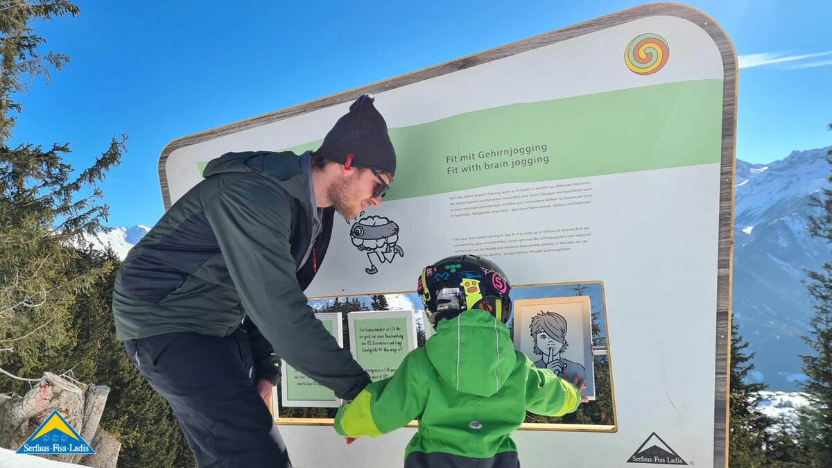 Aktivitäten abseits der Piste, Themenwege Winter für Kinder interaktiv Familienregion Serfaus-Fiss-Ladis | © Serfaus-Fiss-Ladis Marketing GmbH