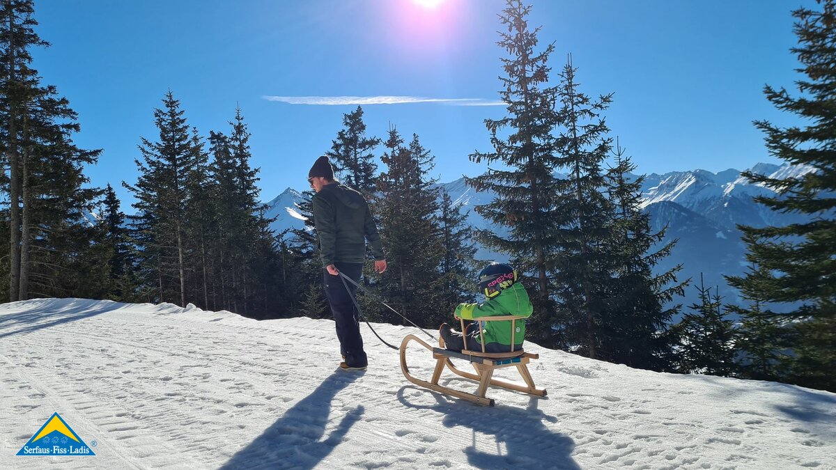 Blog Serfaus-Fiss-Ladis WInterwandern mit Kleinkindern Erfahrungsbericht Tipps Winterurlaub mit Kleinkindern  | © Serfaus-Fiss-Ladis Marketing GmbH