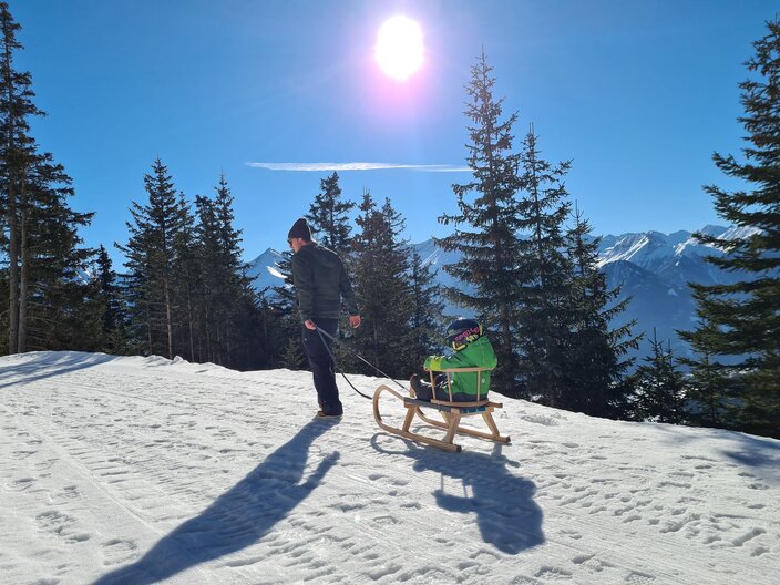 Blog Serfaus-Fiss-Ladis WInterwandern mit Kleinkindern Erfahrungsbericht Tipps Winterurlaub mit Kleinkindern  | © Serfaus-Fiss-Ladis Marketing GmbH