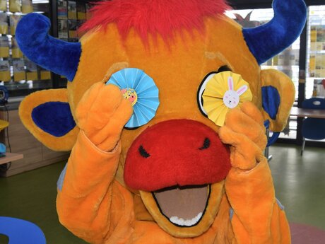 Berta aus Serfaus-Fiss-Ladis beim Herumalbern | © Serfaus-Fiss-Ladis Marketing GmbH