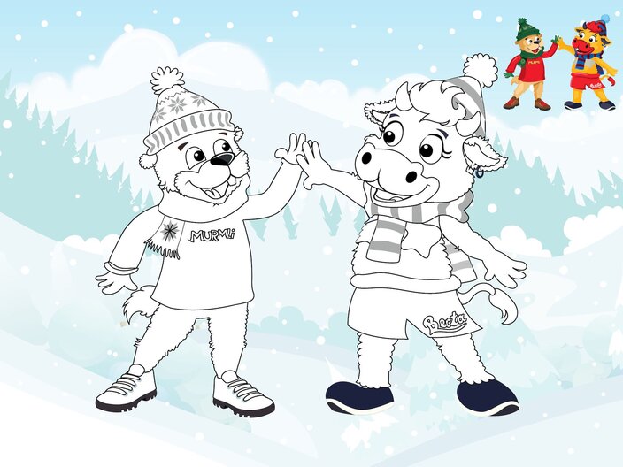 Malvorlagen Blog Familienregion Serfaus-Fiss-Ladis in Tirol kostenlos herunterladen | © Serfaus-Fiss-Ladis Marketing GmbH