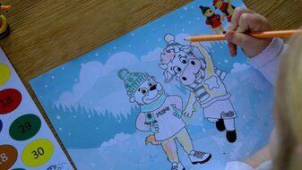 Malvorlagen Spiele und Rätsel mit den Maskottchen der Familienregion Serfaus-Fiss-Ladis in Tirol Murmli und Berta | © Serfaus-Fiss-Ladis Marketing GmbH