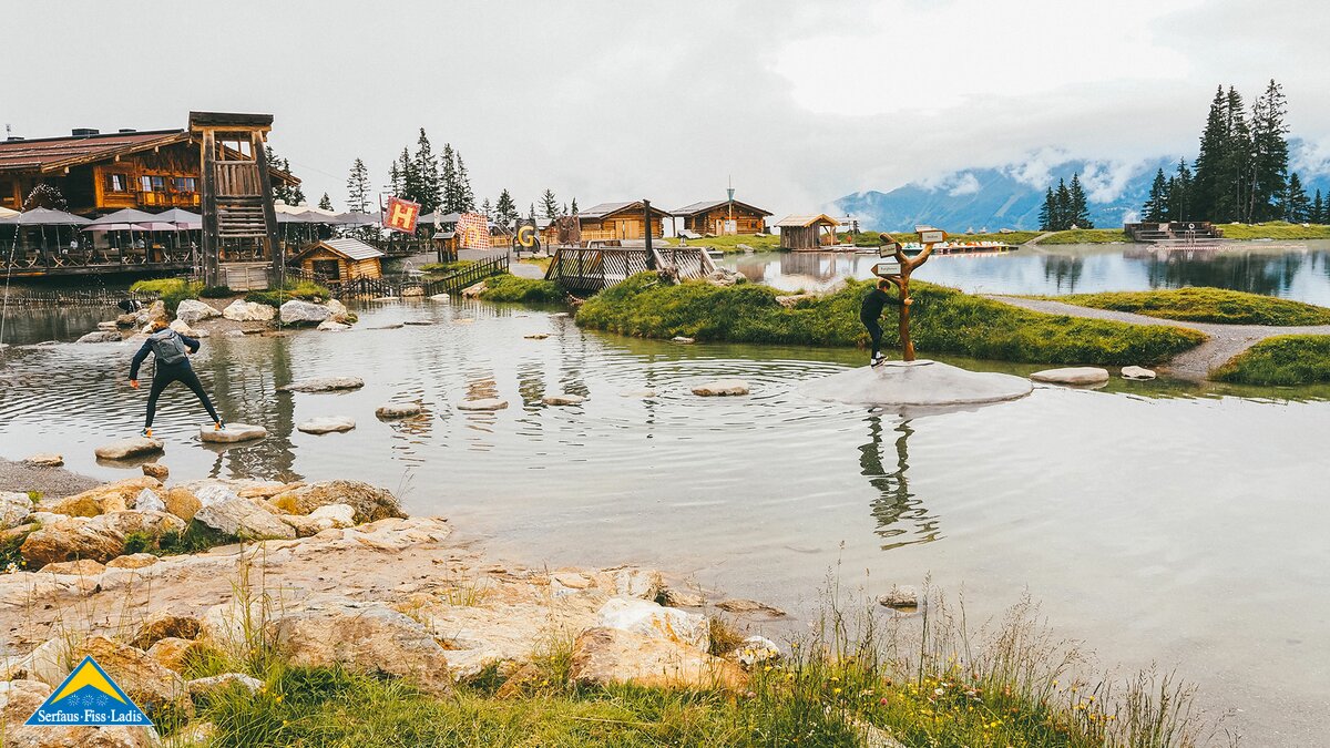 Högsee Erlebnnisspielplatz in Serfaus bei der Alpkopfbahn Familienregion Serfaus-Fiss-Ladis in Tirol | © travelisto.net 