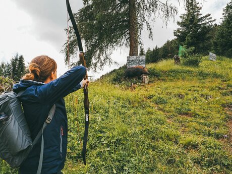 Bogenschießen in Serfaus in Madatschen 3 D Parcours in Tirol Serfaus-Fiss-Ladis | © travelisto.net 
